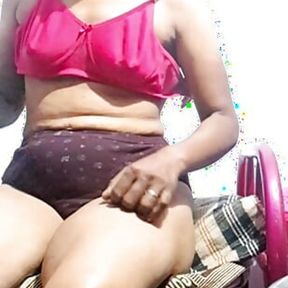 Tamil village aunty nude video call - part -4 ( with pussy hole)