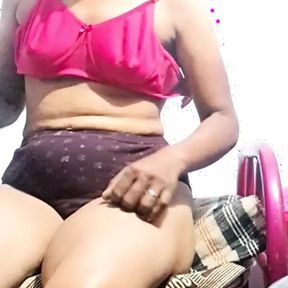 Tamil village aunty nude video call - part -4 ( with pussy hole)