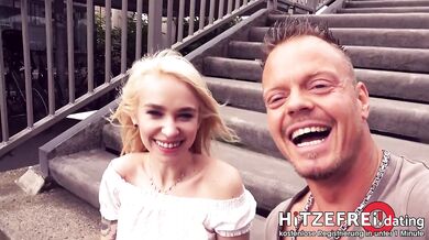 HITZEFREI.dating CAUGHT by POLICE: Blonde Teen Girl Fucked PUBLIC (Arteya)