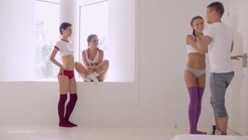 Katya Clover, Anina Silk, and Dionne in Sizzling 4-Way Frenzy