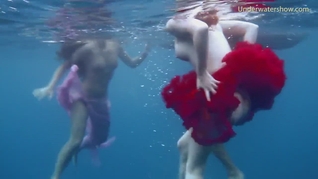 Tenerife underwater swimming with hot girls