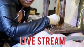 #678 LEATHER MISTRESS - LIVE STREAM!!! NIPPLE & ELECTRO PLAY - COCK UNDER HARD CONTROL +++ EINE RECHT GEILE FOTZENBEHANDLUNG ( FULL HD MP4 4K )