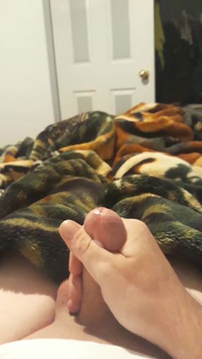 Small circumcised penis shooting load of cum