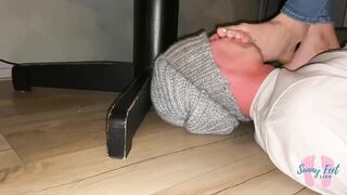 Be my Footrest and Worship my Toes while I’m Working at Home - Part two