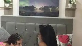 I fuck my girlfriend with my harness and give her dildo a delicious blowjob.