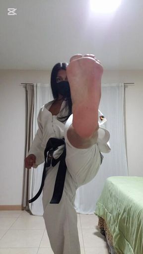 Landing Kicks on my Student's D!ck