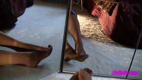 Shooting Myself in the Mirror Playing with My Feet