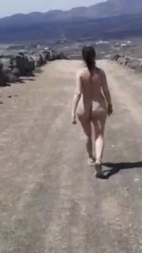 Nude hike in Lanzarote   Clip 1