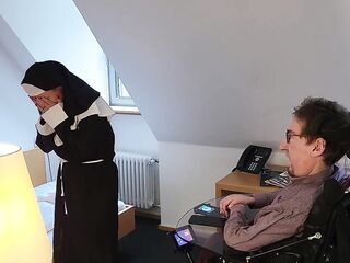 Disabled dude meets a shy nun and discloses her secret