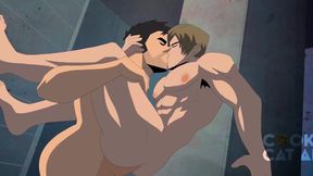 Sexy Hunks Take Turns Pleasuring Each Other’s Ass in an Abandoned Warehouse