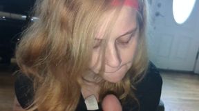 She made me cum so fast licking my balls like this ????