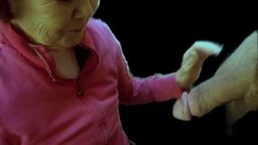 Asian Granny Is Hungry for White Cock