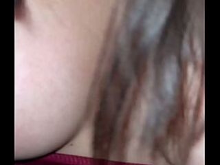 Homemade trio with a schoolmate: Double vaginal penetration and anal creampie