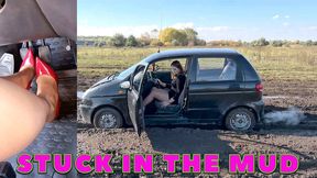 TANYA STUCK IN THE MUD NYLON HIGH HEELS 4K_ (real video) FULL VIDEO 32 MIN