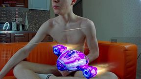 evgeny s happy cock and very strong vibration made me cum