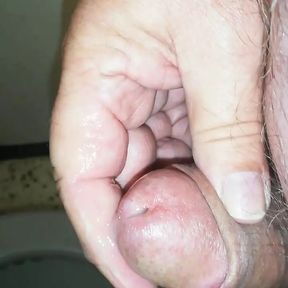 Handjob in the toilet