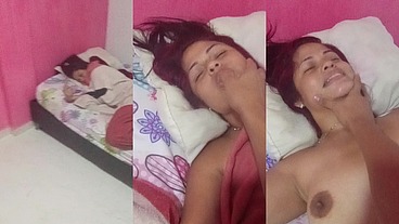 my neighbor enter to my room waking me up touching me and kissing me