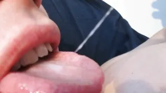 Twink swallows thick creamy cum load