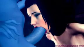 Widowmaker and Elizabeth In Space Futa [kamadevasfm]