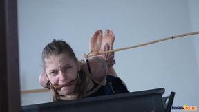 POSH DATE RUINED: HOGTIED BEAUTY BROKEN BY **** BASTINADO (HD)