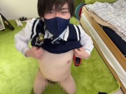 高校生が自分で乳首をいじめてメスイキしてしまう♡【チクニー動画】　ゲイ　ホモ　ノンケ　バイ　ドライオーガズム