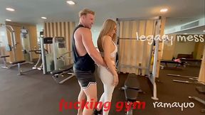LEGACY MESS: Fucking Exercises with Blonde Whore Shemale Sa , big cock deep anal. P1