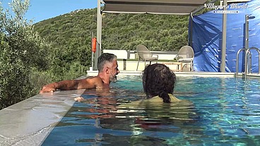 Behind The Scenes Of All Natural MILF Julia North Underwater Soft in the pool (1080)