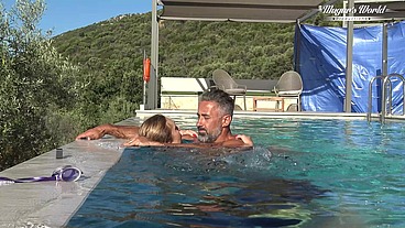 Behind The Scenes Of All Natural MILF Julia North Underwater Soft in the pool (1080)
