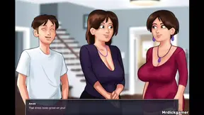 Hot milf and her friend fuck under the dining table