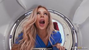 Naughty Nurse Takes A Load Off in Laundry Room: Scott Nails Busty Blonde Mom Danielle Renae