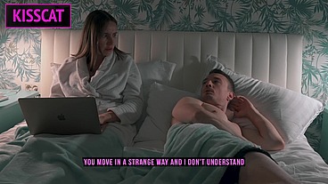 S2E5: Step mom helps to cum step son in share bed while working till get pussy creampie and facial