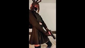Femboy Bunny Soldier Takes You Prisoner