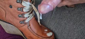 cumshot on my neighbor's heels