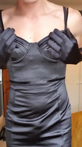 Indulging with my satin fetish, do I have you on edge?
