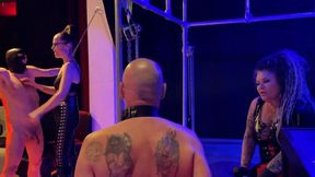 Slave pushed to limits by merciless domina in dark world