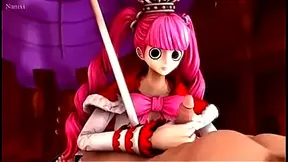 Perona from One Piece Gives Intense Handjob in 3D Hentai Anime