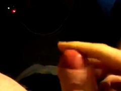 Chubby uncut guy jerking off