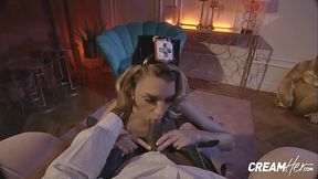 Naughty Blonde Nurse Elena Vedem Lets Her Patient Cum Inside Her Bald Pussy