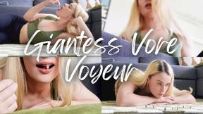 Giantess Vore Voyeur - Shrinking Fetish, Tiny Man POV, Giant Woman Vore