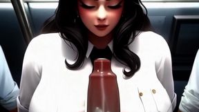 Surprise Titty Inspection On The Subway