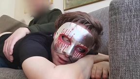 Amateurboy gets his first caning - bloopercam