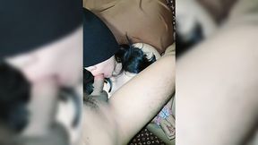 Tied up Asian brunette got rough fuck in her mouth and pussy