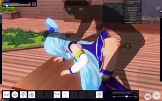 aqua konosuba anal fuck