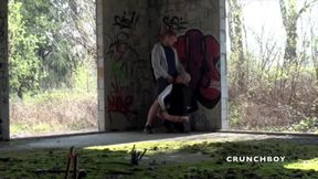 Arab slut fucked by bear xxl cock in exhib