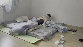 Hot wet morning with virgin roommate
