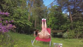 Melena Maria Rya masturbates with fruit