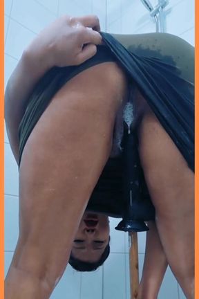 MILF Busts Her Ass with a Dildo and Fantasizes About a Real BBC
