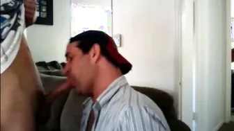 Neighbor Blowjob and Facial with Big Cock