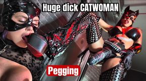 Huge dick Catwoman pegging | Evilwoman