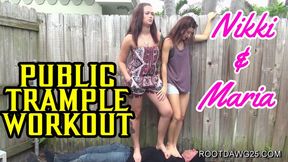 Nikki - Maria - Public Trample Workout 1080p